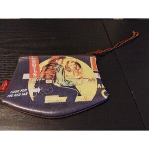 Levi's vintage leather ''Look for the red Tab wallet'' VTG Great Condition Rare